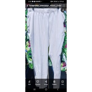 Lands End White Pants XL
